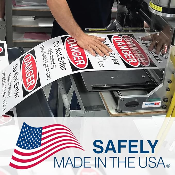 Custom OSHA Style Danger Sign 7" x 10" Aluminum Sign, Customizable "Your Text - Image 8