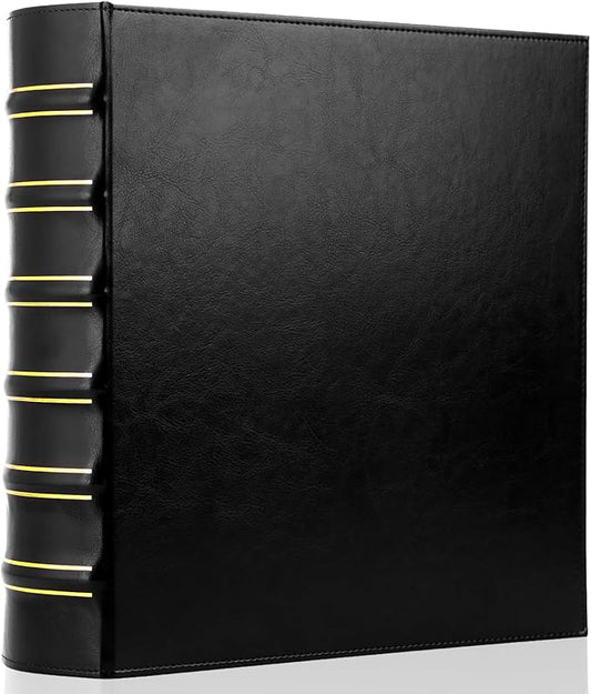 LETVPVOW Vintage Hardback 3 Ring Binder 2 Inch, Professional Leather Binders 2 by VintageLeather3RingBinder