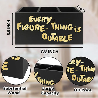 QZQE Everything Is Figureoutable Pen Pencil Holder Organizer - Image 7