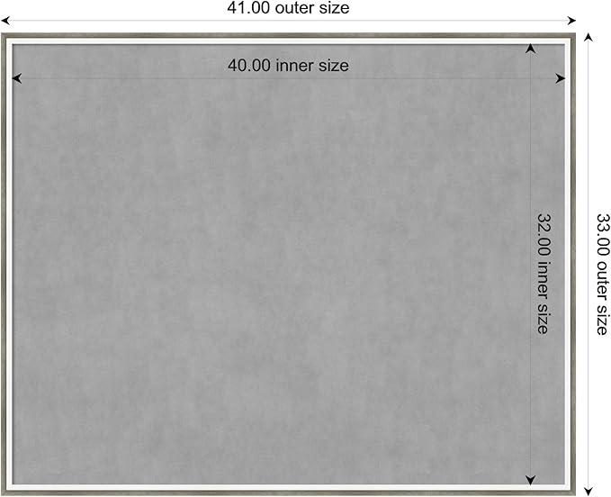Amanti Art Silver Framed Magnetic Board 33x41 X-Large Vision Board - Image 4