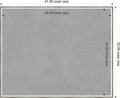 Amanti Art Silver Framed Magnetic Board 33x41 X-Large Vision Board - Image 4
