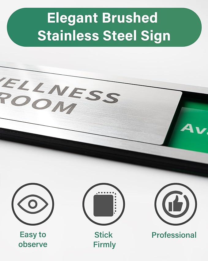 Office Door Signs Do Not Disturb, In Use/Available Slider Sign - Image 3
