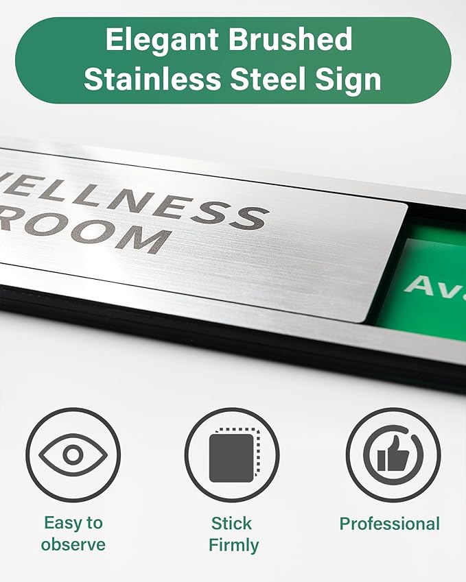 Bathroom Sliding Door Signs, Restroom Signs - Image 3