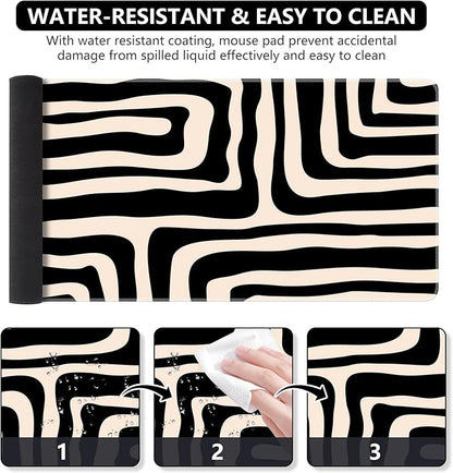 iCasso Gaming Mouse Pad, Large Stable Rubber Base Mousepad - Image 3