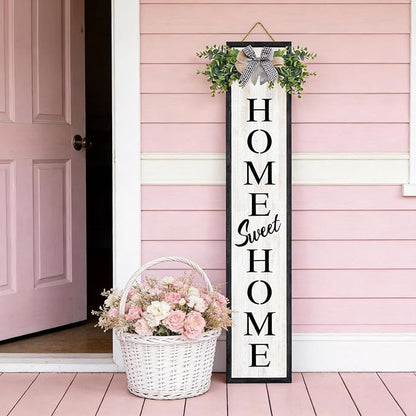 Double-sided Welcome Wooden Sign Stand - Image 5