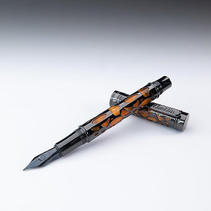 Conklin Endura Deco Crest Fountain Pen in Orange - Image 3