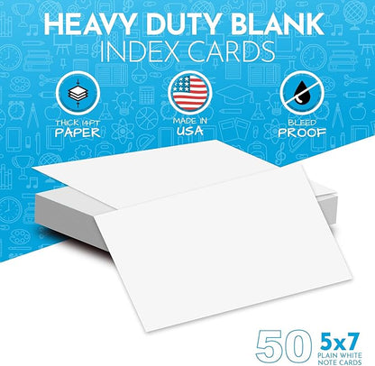 Home Advantage 5x7 Blank Index Cards - Image 2