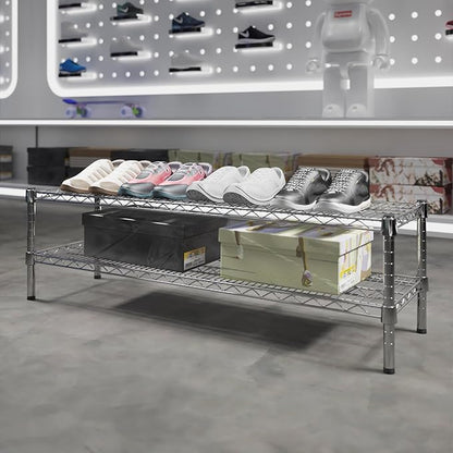 Regal Altair 14" Deep x 48" Wide x 14" Height Wire Shelving Kit | 2-Tier | NSF - Image 2