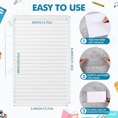 Outus Self Adhesive Shop Ticket Holders Clear Plastic Sleeves Adhesive Pockets - Image 2