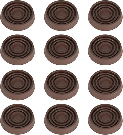 Furniture Coasters, 1.5X1.5 Rubber Caster Cups Non Slip Furniture Pads Non Skid by VOCOMO