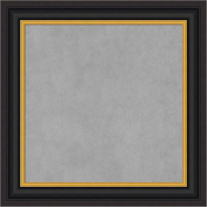 Amanti Art Black Framed Magnetic Board 26x26 Medium Vision Board by AmantiArt