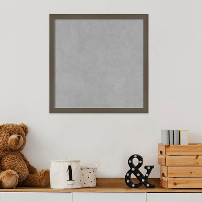 Amanti Art Grey Framed Magnetic Board 17x17 Small Vision Board - Image 5
