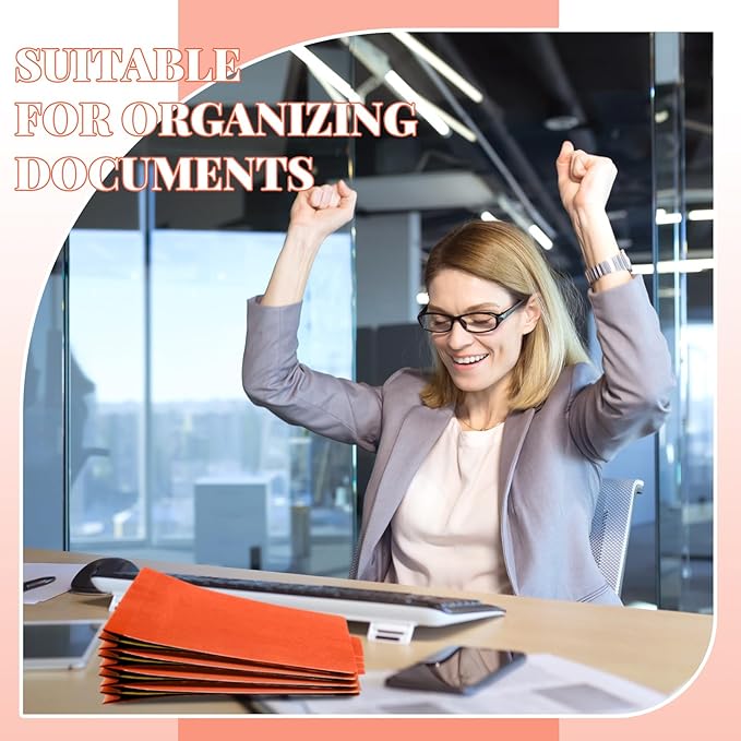Skyygemm 60 Pcs Classification Folders Letter Size, 2 Divider Pressboard File - Image 5
