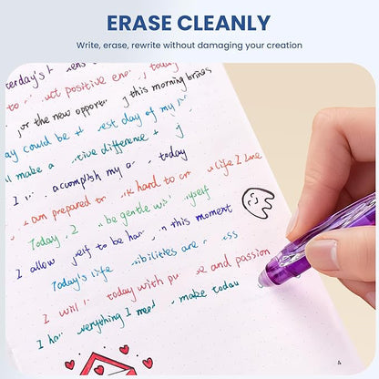 ParKoo 26 Colors Erasable Gel Pens, Retractable Erasable Pens Fine Point - Image 5