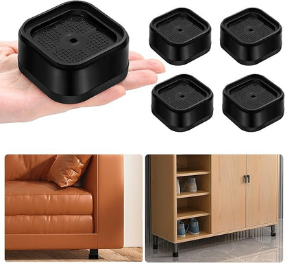 shouwuhho 4 Pack Furniture Risers Adjustable Bed Risers Heavy Duty Lifts Height by EnjoyLifeEnjoyHappiness