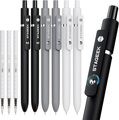 STAGEEK Black Gel Pens, Note Taking, School Supplies, Nurse Aesthetic by STAGEEK