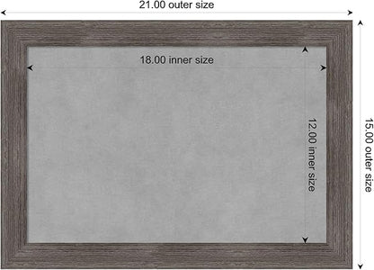Amanti Art Grey Framed Magnetic Board 15x21 Small Vision Board - Image 3