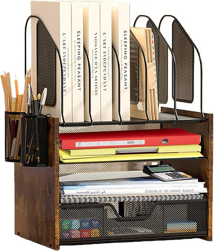 Boershun Wood Desk Organizer by BOERSHUN