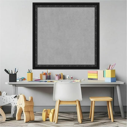 Amanti Art Black Framed Magnetic Board 28x28 Medium Vision Board - Image 5