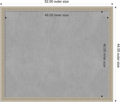 Amanti Art Silver Framed Magnetic Board 44x52 Oversize Vision Board - Image 4