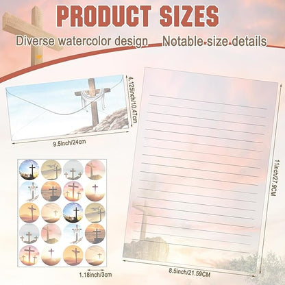 TaoBary 160 Pcs Stationery Paper Set 50 Double Sided Stationery Papers - Image 2