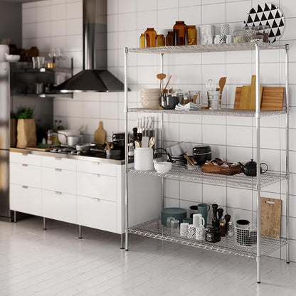 Regal Altair 24" Deep x 54" Wide x 74" Height Wire Shelving Kit | 4-Tier | NSF - Image 2