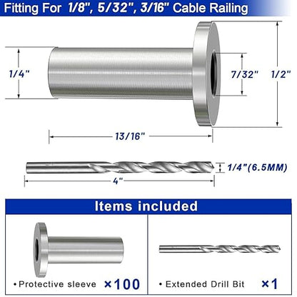 Steel DN Mate 100 Pack Stainless Steel Protector Sleeves - Image 2
