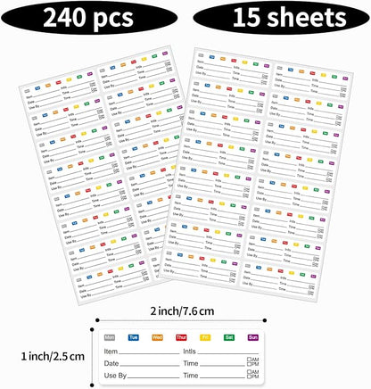 STARLIBOO Removable Freezer Labels Stickers, Blank Freezer Labels - Image 4