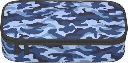 YIJIUWKIS Kids Adults Camo Style Pencil Case Blue Pencil Box - Image 6