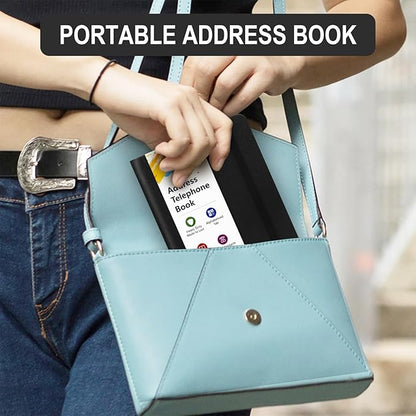 Address Book with Alphabetical Tabs, Portable Address Telephone Book, Hardcover - Image 6