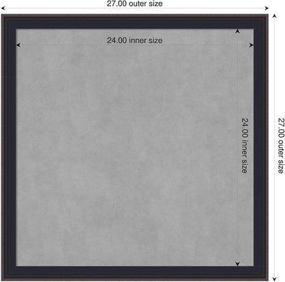 Amanti Art Black Framed Magnetic Board 27x27 Medium Vision Board - Image 2