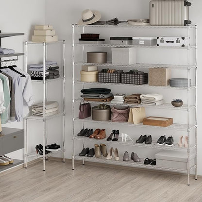 Regal Altair 14" Deep x 72" Wide x 86" Height Wire Shelving Kit | 8-Tier | NSF - Image 4