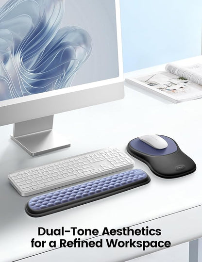 meatanty Keyboard and Mouse Pad Wrist Rest Set, Ergonomic Wrist Pad Support - Image 4