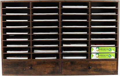 PAG Mail Sorter Organizer, Wood Literature Organizer, Student Mailbox - Image 2