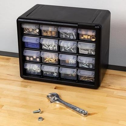 Akro-Mils 16-Drawer Plastic Storage Cabinet | 10-1/2 x 6-1/2 x 8-1/2 Inch | - Image 20