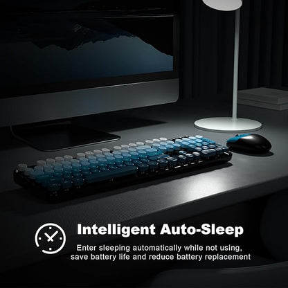 MOFII Wireless Keyboard and Mouse Combo, Full Size 2.4G Plug and Play - Image 4
