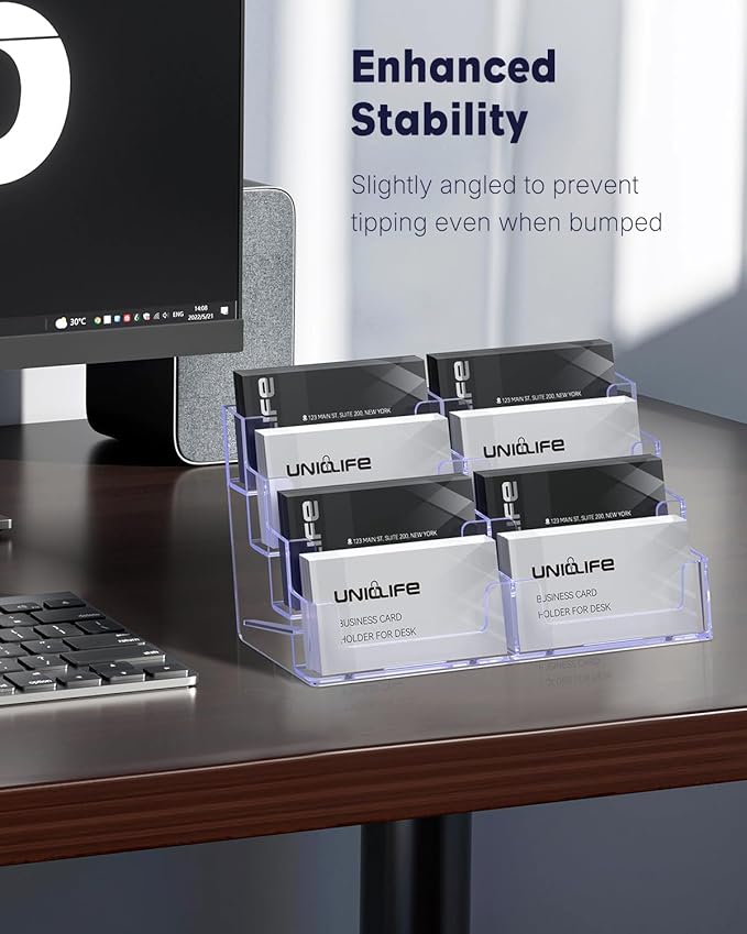 Uniclife Acrylic Business Card Holder - Image 6