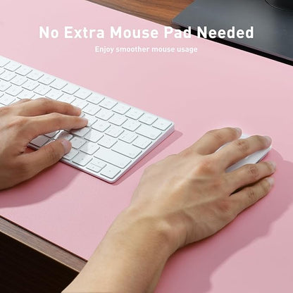 Aothia Faux Leather Desk Mat – Large Mouse Pad, Non-Slip PU Leather Blotter - Image 4