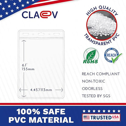 Claev Flexible and Tear Resistant Vertical 4x6 Passport & Card Holders - Image 4