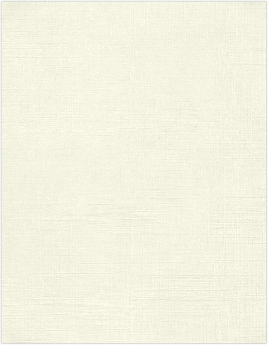 LUXPaper 8.5" x 11" Classic Linen Paper | Letter Size | Natural White | 70lb. by LUXPaper