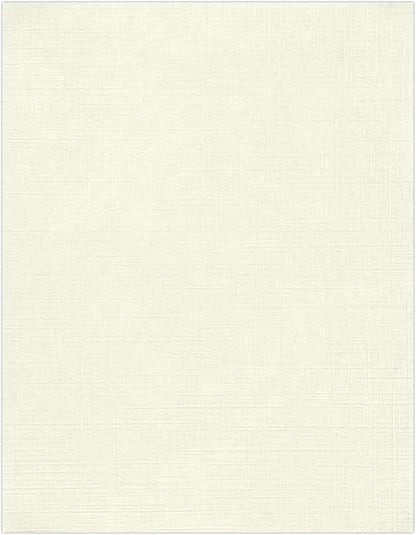 LUXPaper 8.5" x 11" Classic Linen Paper | Letter Size | Natural White | 70lb. by LUXPaper