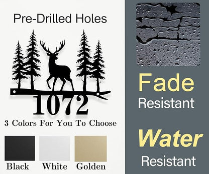 Personalized Metal Deer Address Signs - Image 6