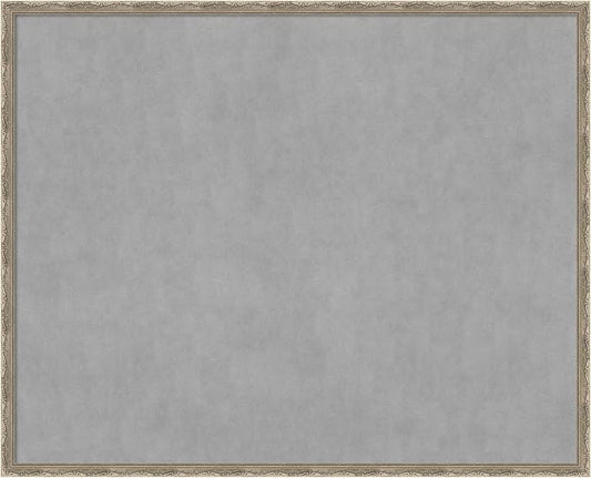 Amanti Art Silver Framed Magnetic Board 34x42 X-Large Vision Board by AmantiArt