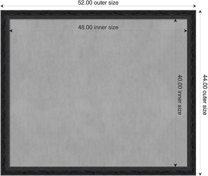 Amanti Art Black Framed Magnetic Board 44x52 Oversize Vision Board - Image 2