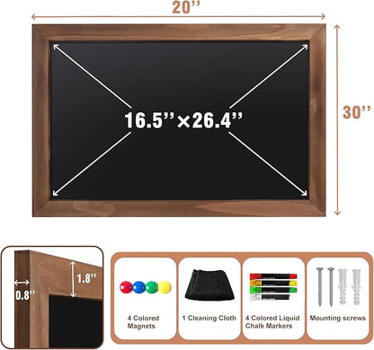 SELEAD 100% Real Wood Frame Magnetic Chalkboard Words Sign - Image 8