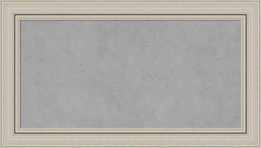 Amanti Art Silver Framed Magnetic Board 16x28 Small Vision Board by AmantiArt