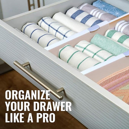 RAPTUROUS Adjustable Deep Drawer Divider – 5" Tall, Expandable 13-22", Non-Slip - Image 4