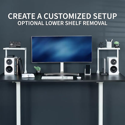 VIVO Clamp-on 13 inch Above or Below Desk 2-Tier Shelving Unit - Image 7
