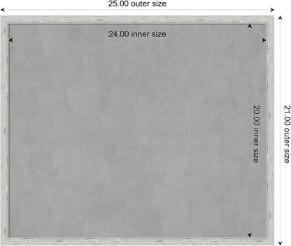 Amanti Art Silver Framed Magnetic Board 21x25 Medium Vision Board - Image 3