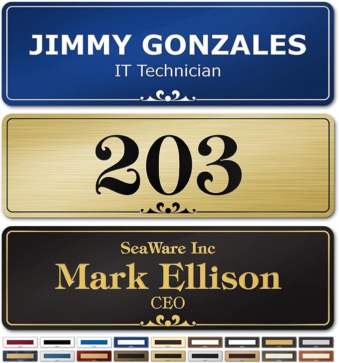 Name Plates for Doors, Custom Office Door Signs, Personalized Wall Plaques - Image 9